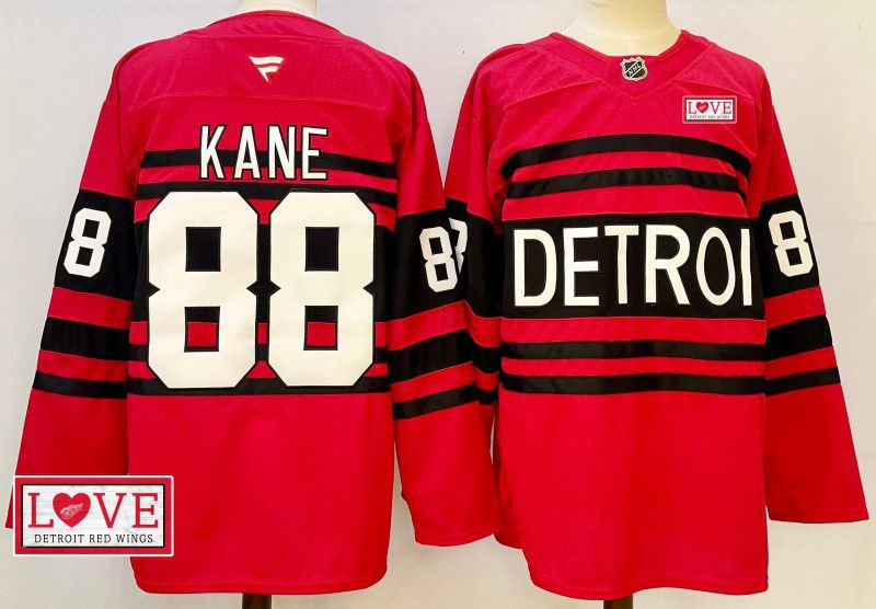 Men Detroit Red Wings #88 Kane Red Fanatics 2025 NHL Jersey style 12->detroit red wings->NHL Jersey